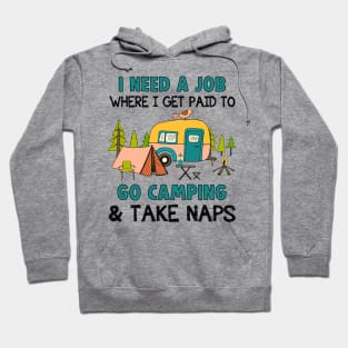 I Need A Job Where I Get Paid To Go Camping _ Take Naps Shirt Hoodie